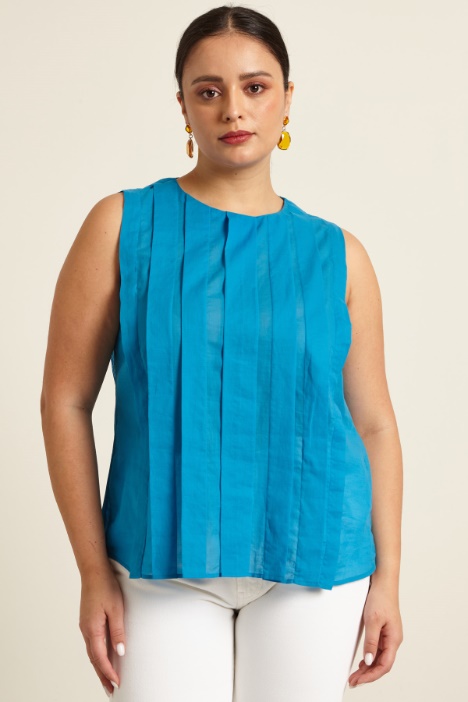 Blusa con plissé Fashion Market