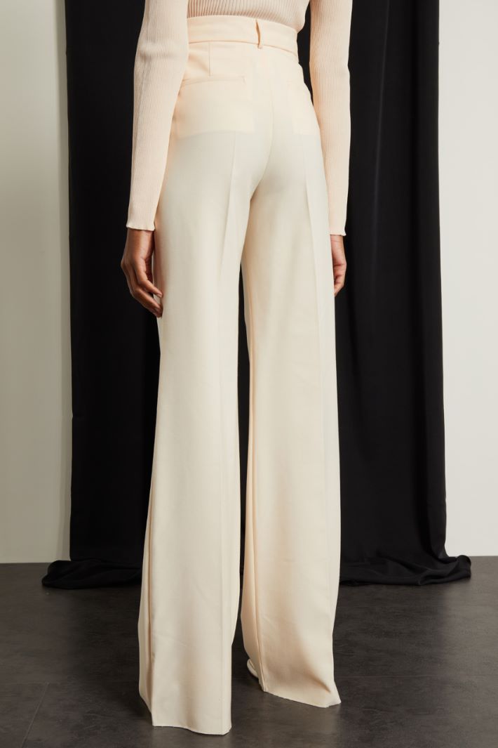 Pantaloni a palazzo in lana Fashion Market