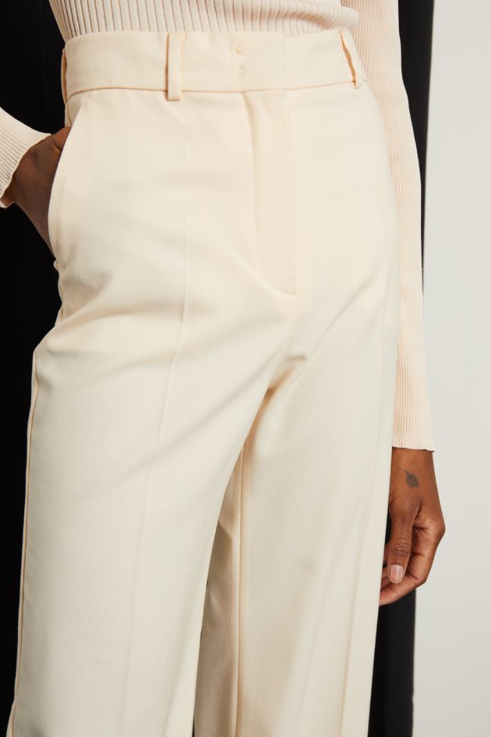 Pantaloni a palazzo in lana Fashion Market