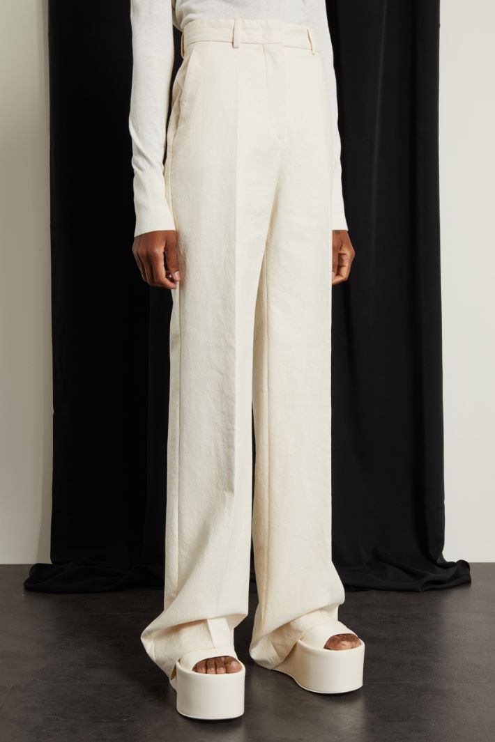 Pantaloni a palazzo in cotone Fashion Market