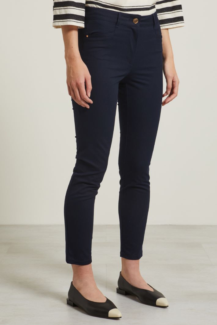 Pantaloni skinny in cotone Fashion Market