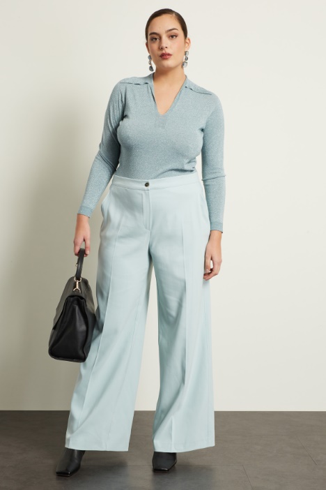 Pantaloni a palazzo in cotone Fashion Market