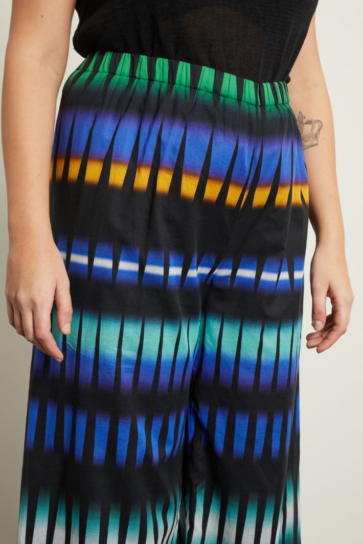 Pantaloni a palazzo in cotone Fashion Market