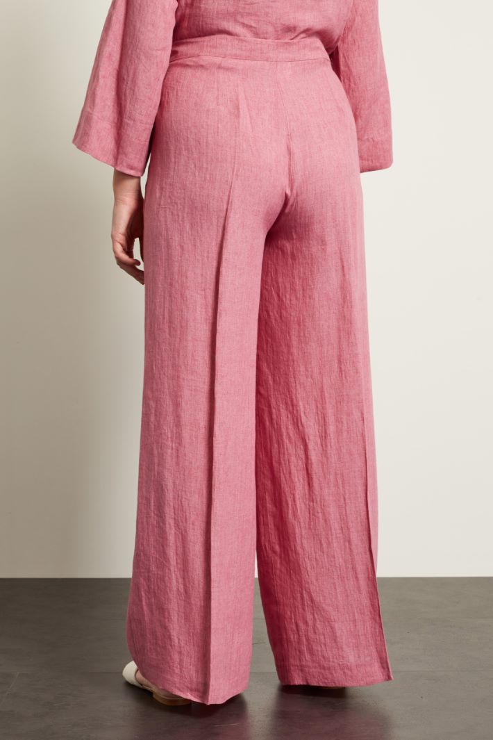 Pantaloni a palazzo in lino Fashion Market Pantaloni a palazzo in lino Fashion Market