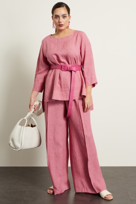 Pantaloni a palazzo in lino Fashion Market