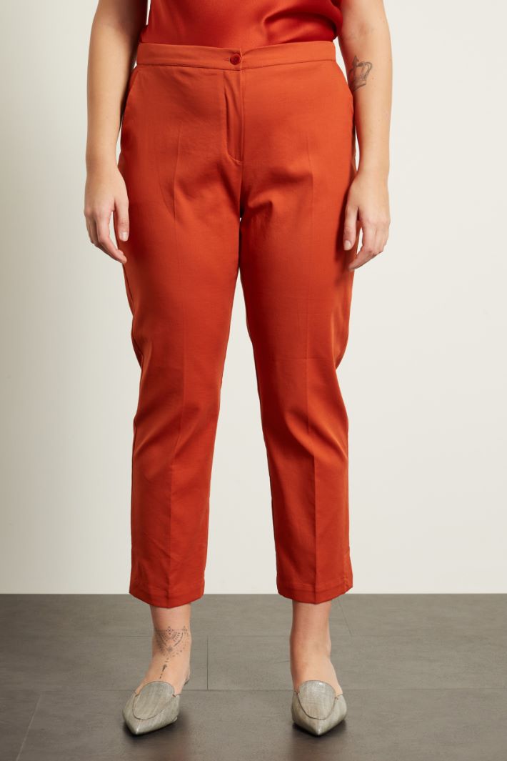 Pantaloni dritti in cotone Fashion Market Pantaloni dritti in cotone Fashion Market