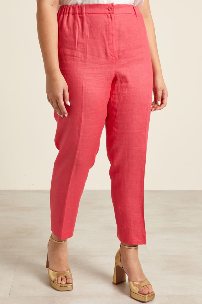 Pantaloni dritti in lino Fashion Market Pantaloni dritti in lino Fashion Market