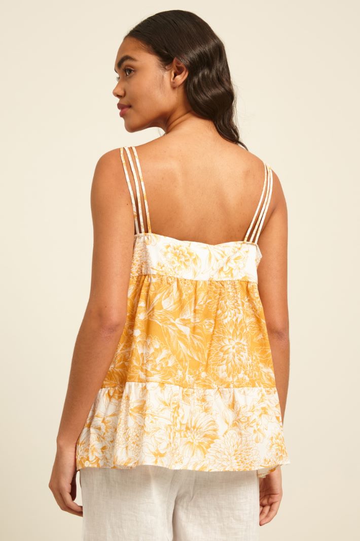 Top svasato in cotone Fashion Market