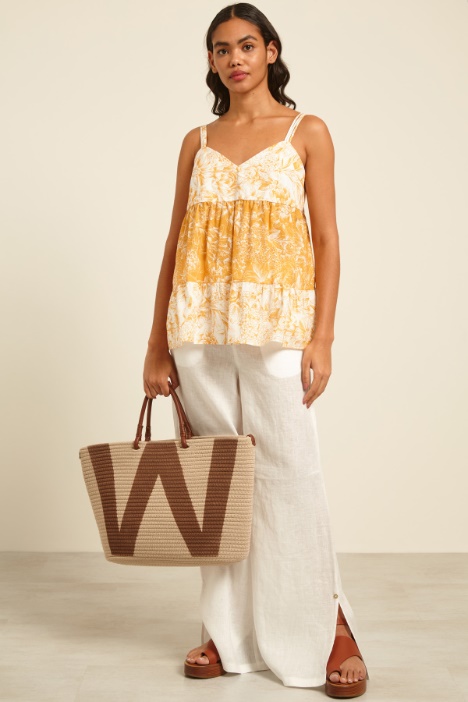 Top svasato in cotone Fashion Market