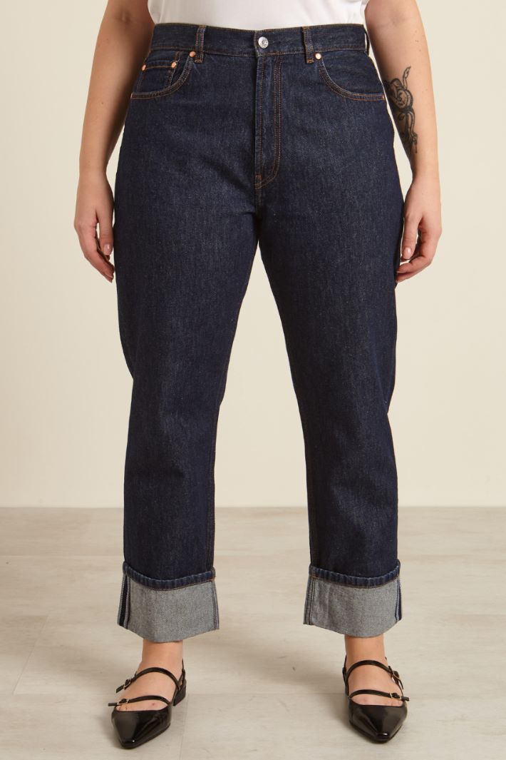 Jeans dritti in denim Fashion Market