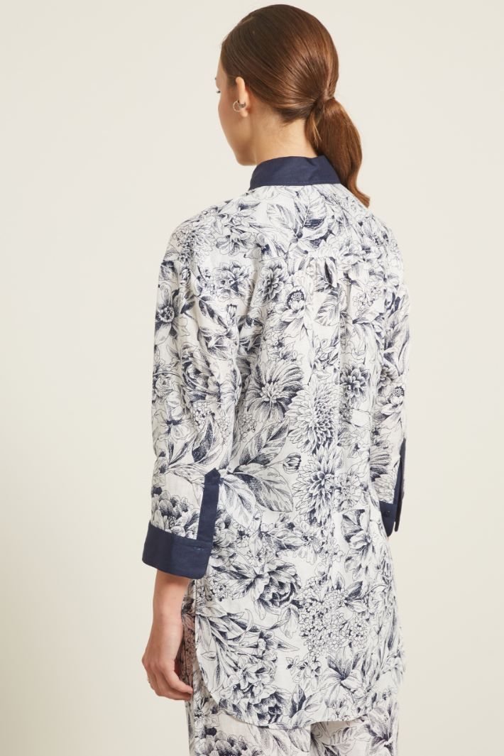 Camicia lunga con cintura Fashion Market