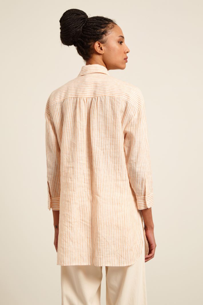 Camicia lunga con cintura Fashion Market