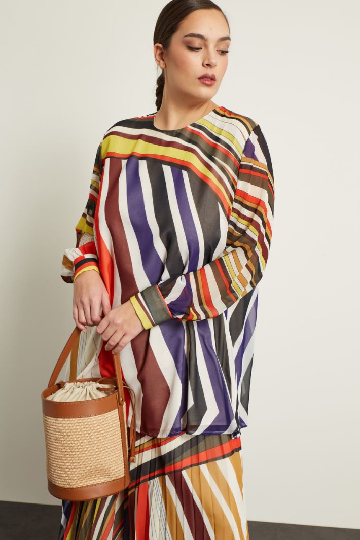 Blusa in georgette  Fashion Market