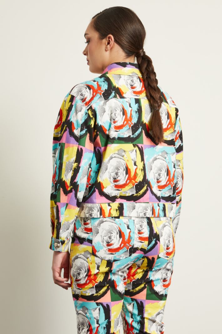 Giacca in drill stampato Fashion Market