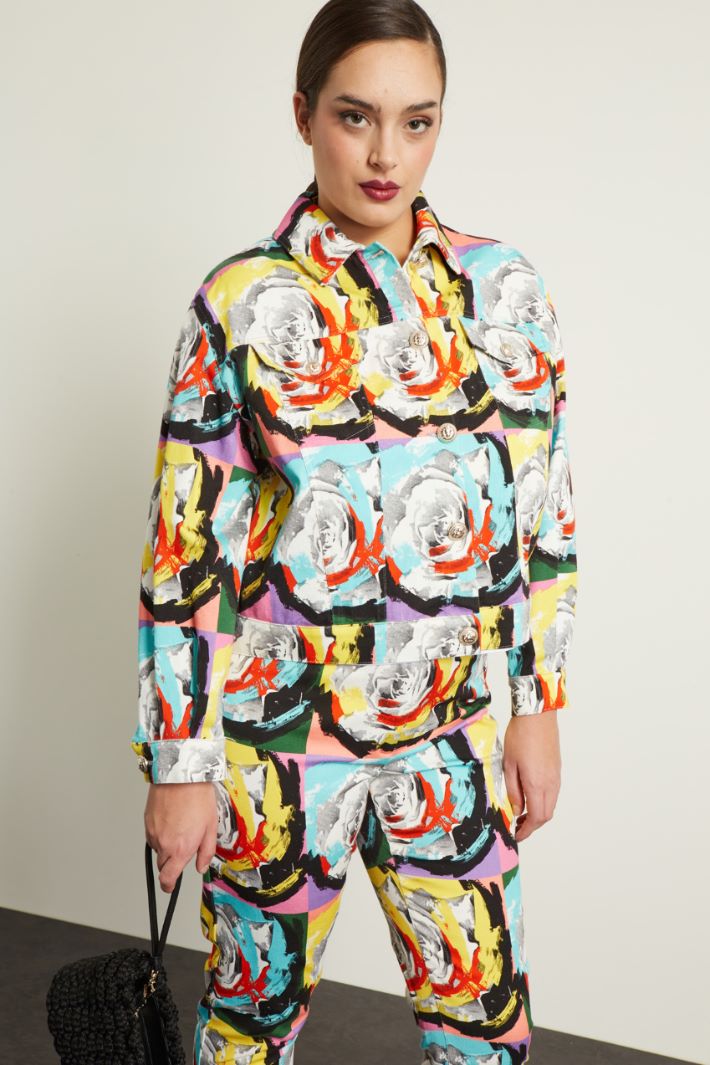 Giacca in drill stampato Fashion Market