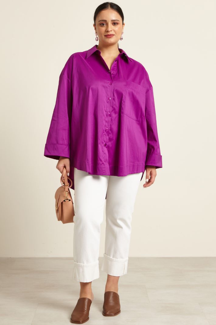 Camicia in raso di cotone Fashion Market