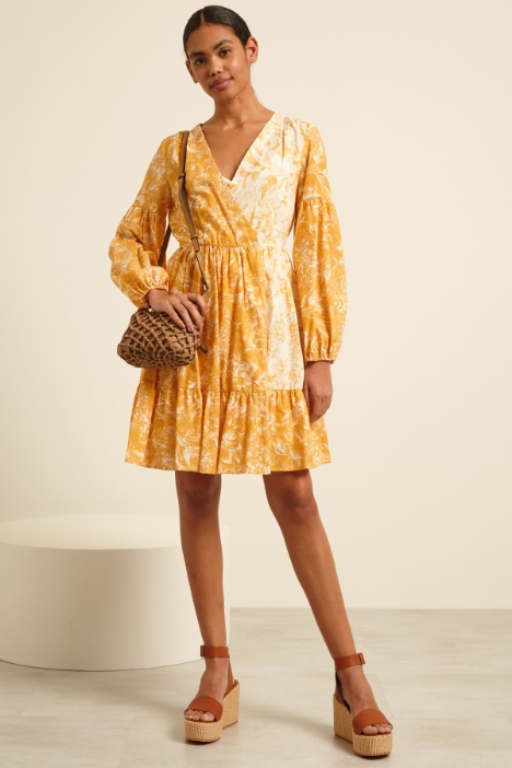 Abito corto con scollo a V Fashion Market