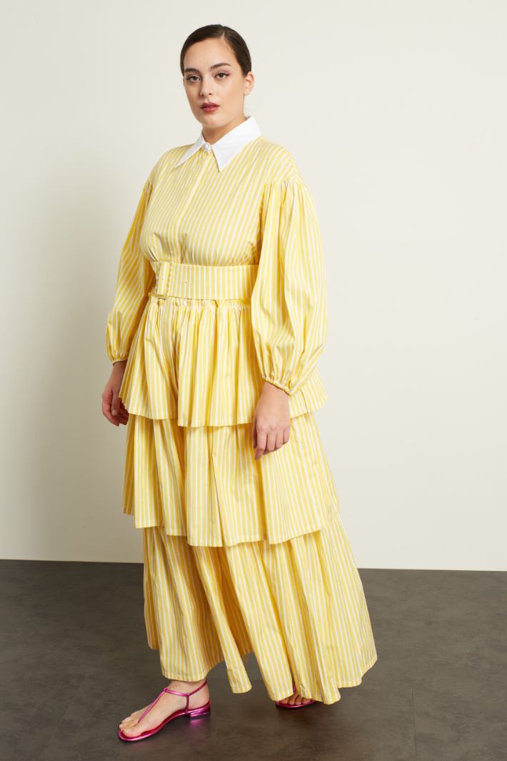 Abito chemisier con balze Fashion Market