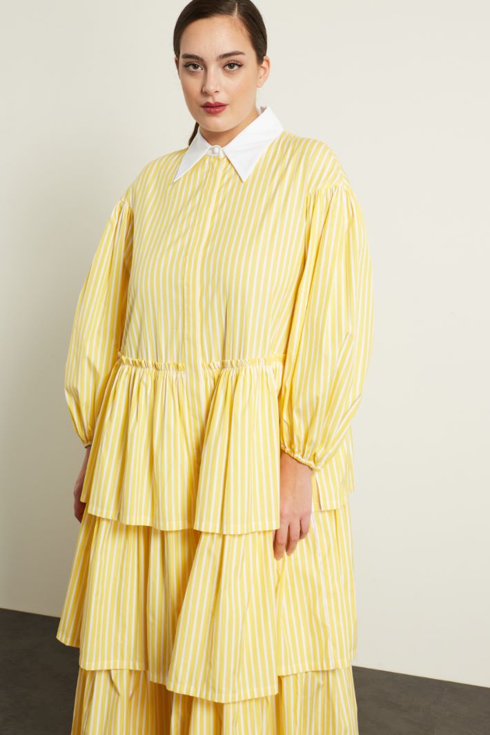 Abito chemisier con balze Fashion Market