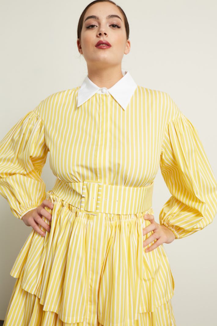 Abito chemisier con balze Fashion Market