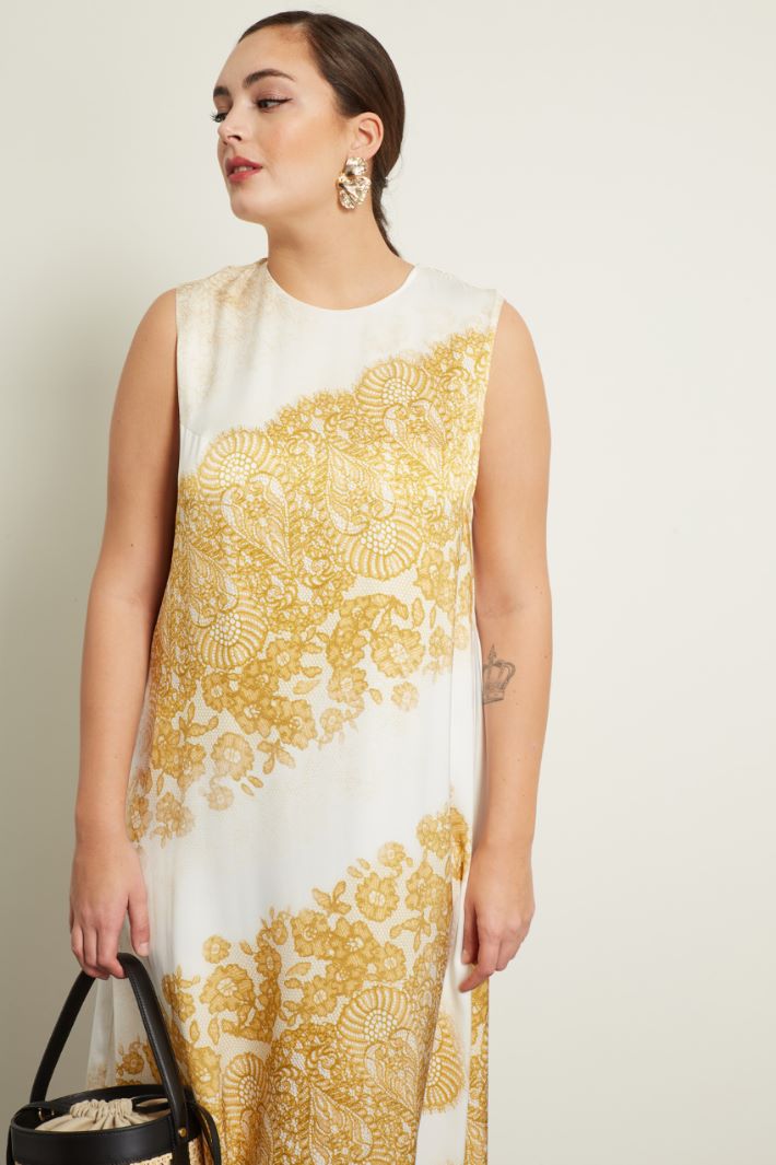 Abito in raso stampato Fashion Market Abito in raso stampato Fashion Market