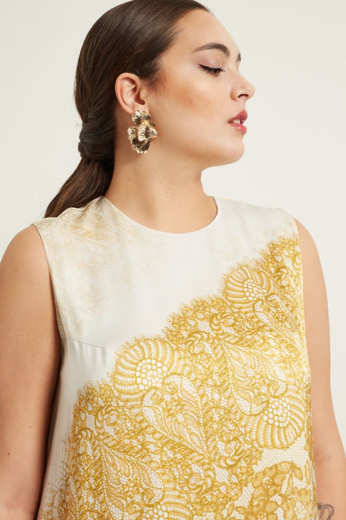 Abito in raso stampato Fashion Market Abito in raso stampato Fashion Market