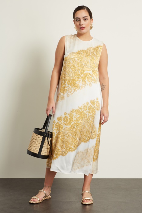 Abito in raso stampato Fashion Market