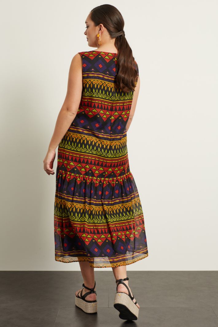 Abito in voile stampato  Fashion Market