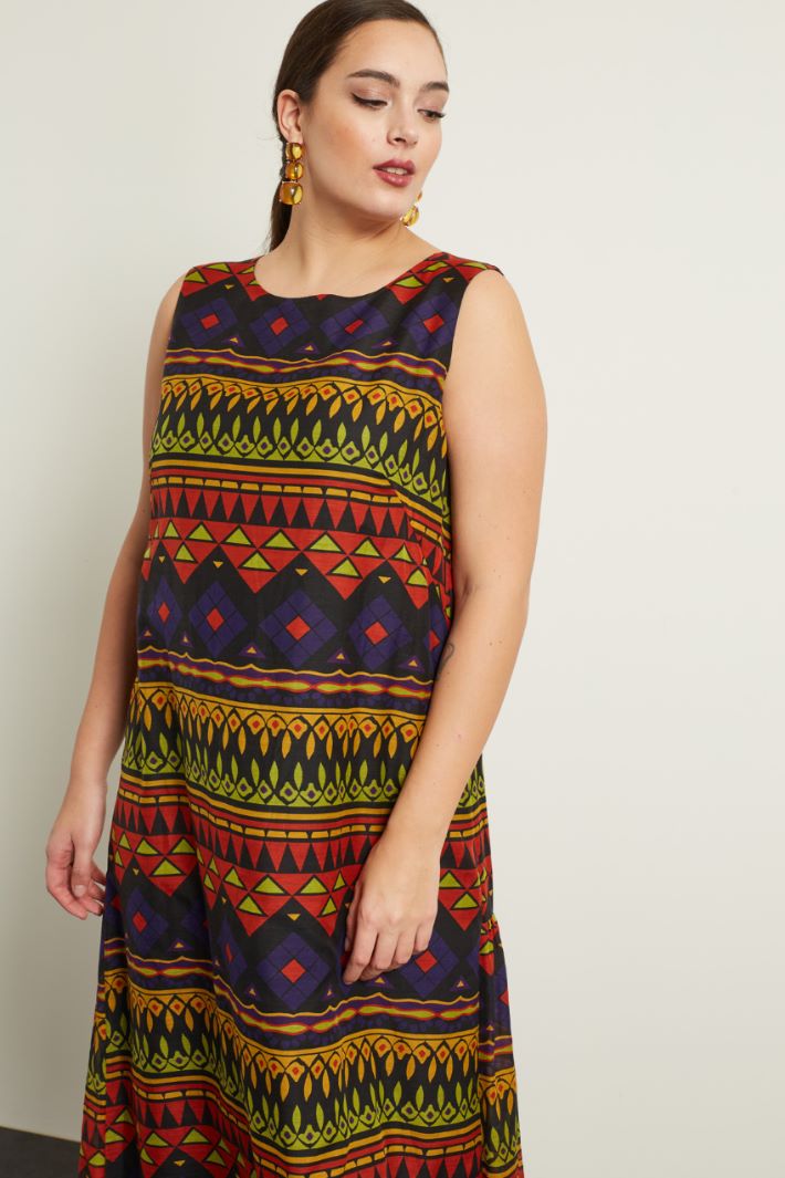 Abito in voile stampato  Fashion Market