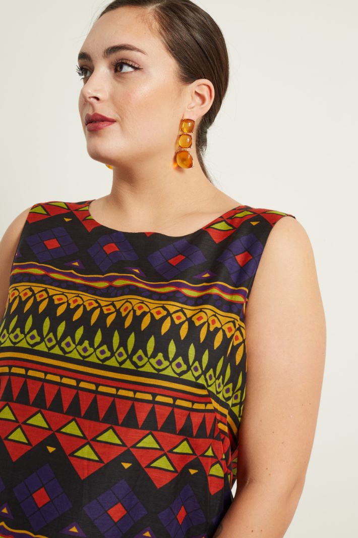 Abito in voile stampato  Fashion Market