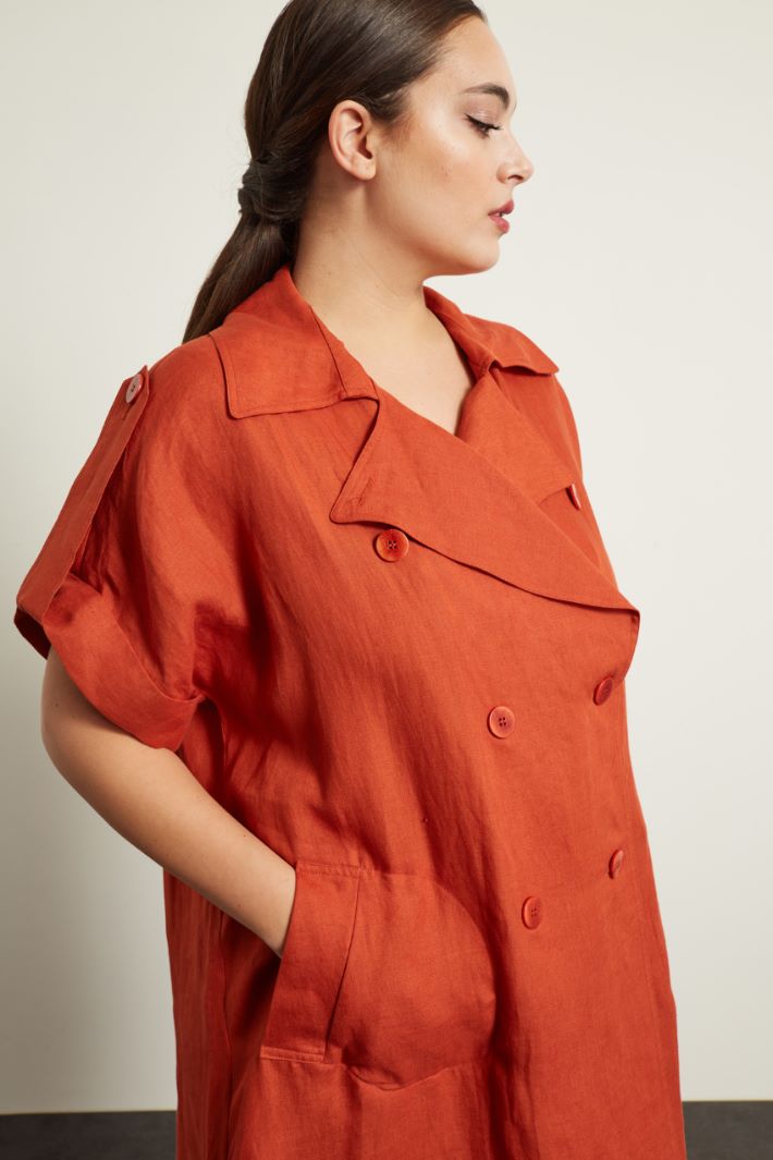 Abito doppiopetto in lino Fashion Market