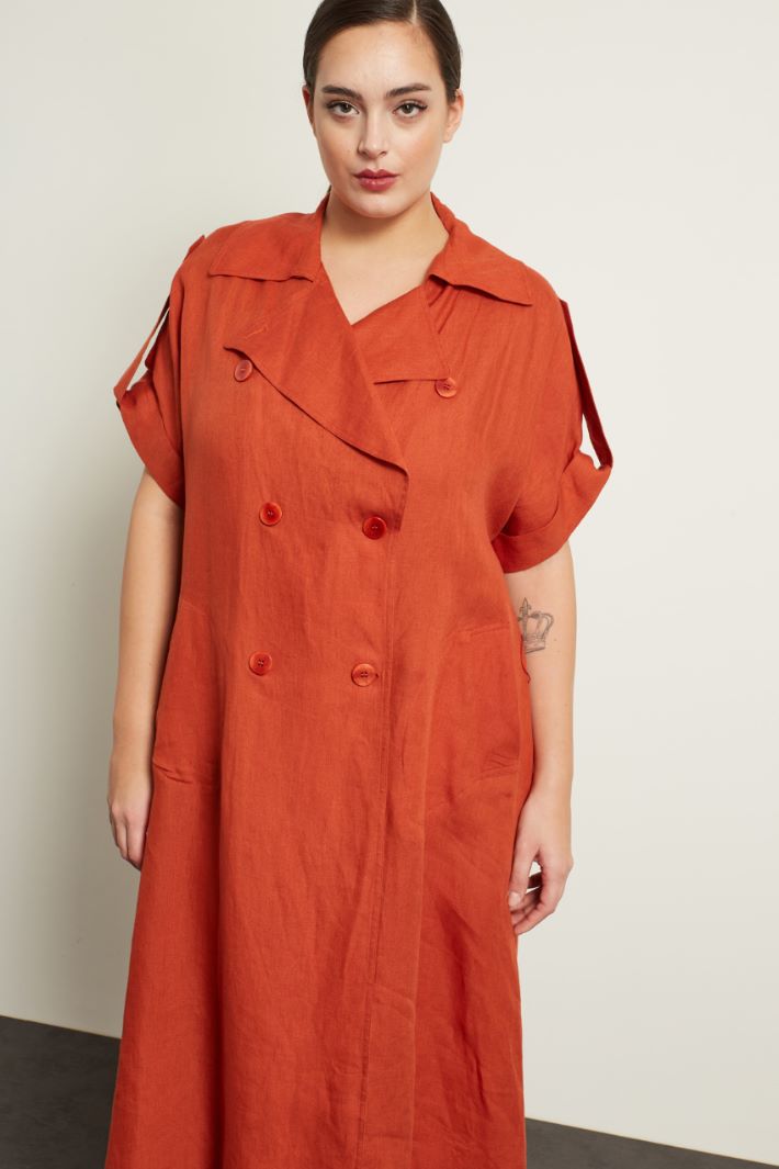 Abito doppiopetto in lino Fashion Market