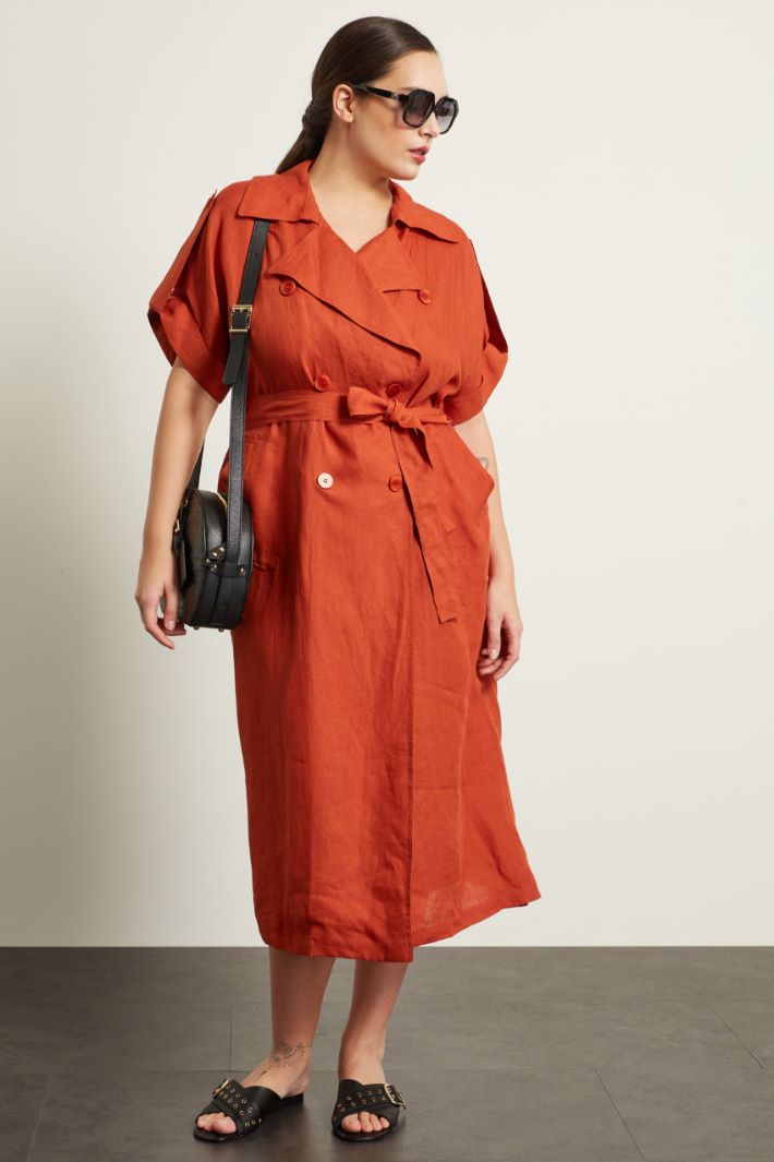 Abito doppiopetto in lino Fashion Market