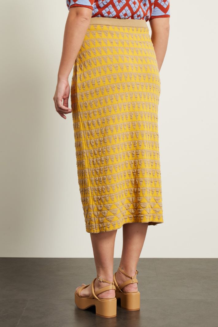 Gonna in maglia crêpe jacquard Fashion Market