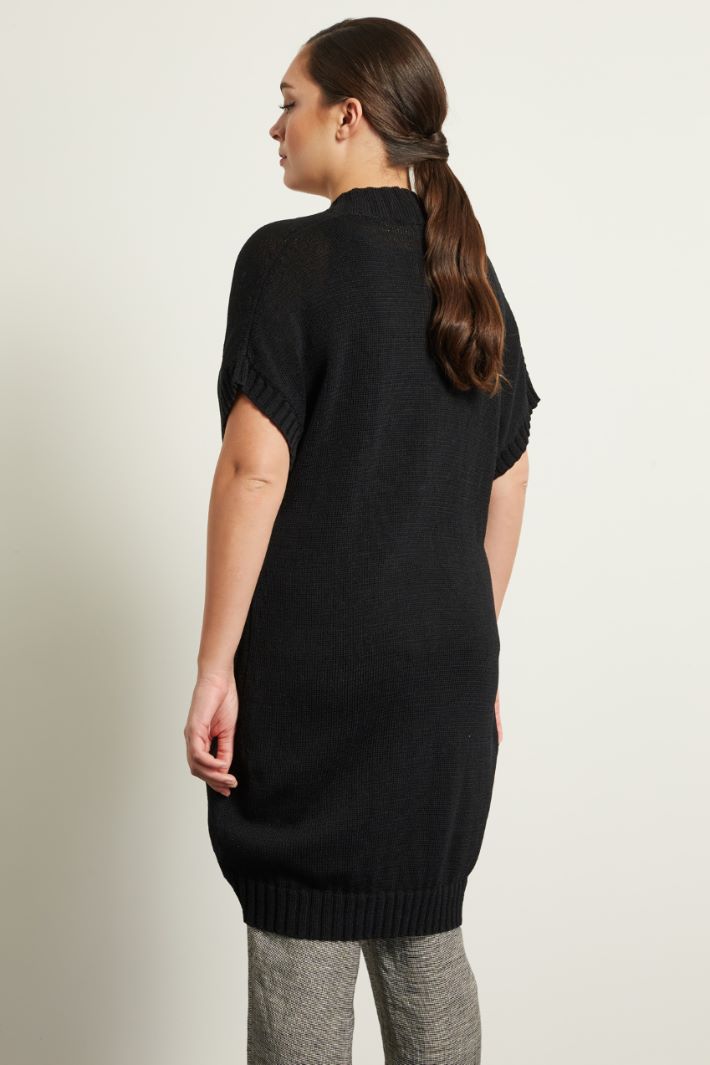 Cardigan in cotone con cintura Fashion Market