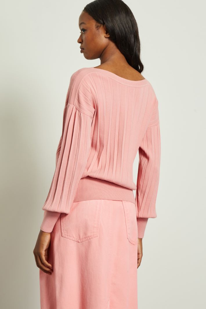 Maglia con lavorazione plissé Fashion Market Maglia con lavorazione plissé Fashion Market