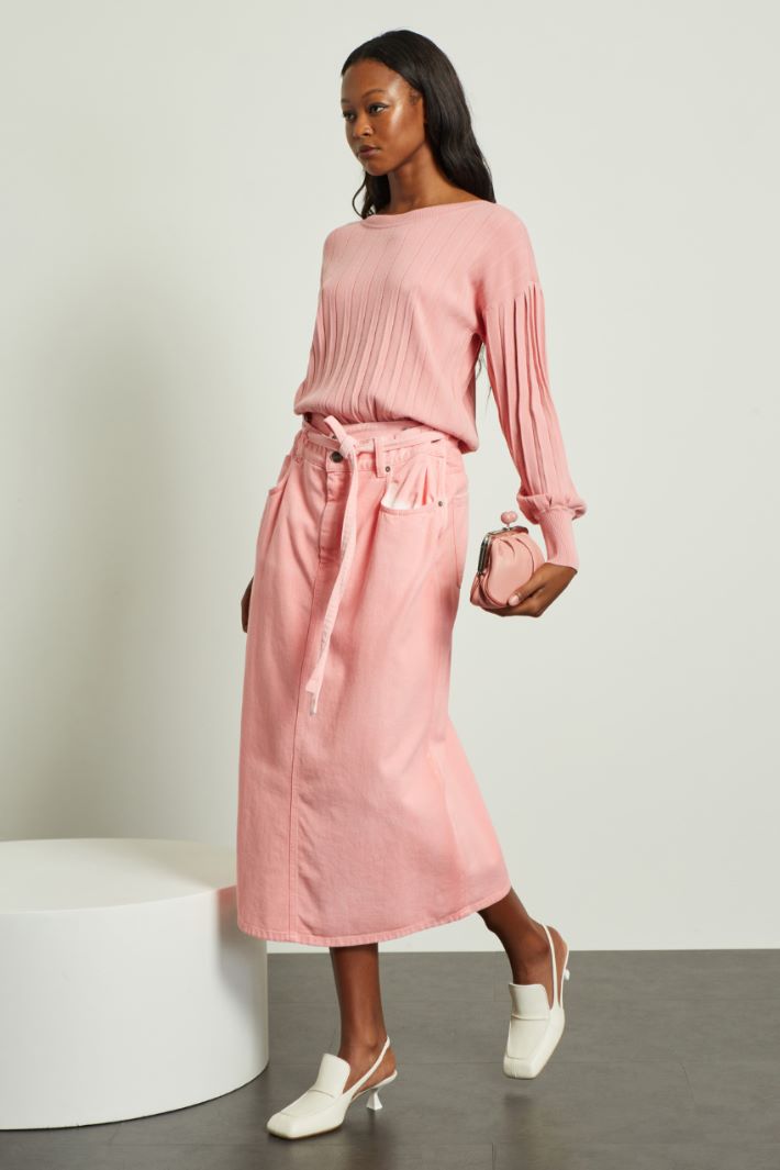 Maglia con lavorazione plissé Fashion Market Maglia con lavorazione plissé Fashion Market