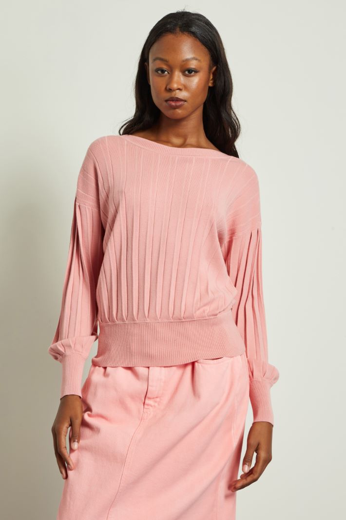 Maglia con lavorazione plissé Fashion Market Maglia con lavorazione plissé Fashion Market