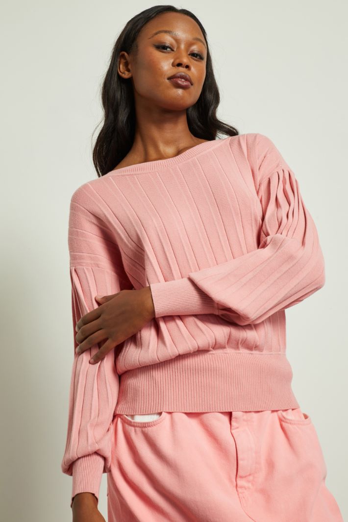 Maglia con lavorazione plissé Fashion Market Maglia con lavorazione plissé Fashion Market