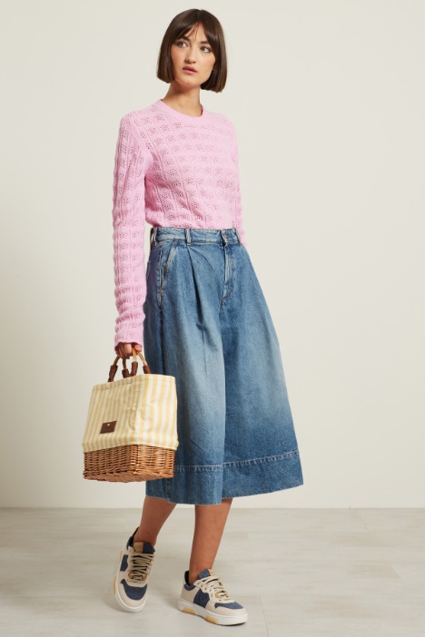 Maglia con motivo traforato Fashion Market