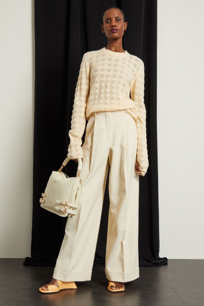 Maglia con motivo traforato Fashion Market