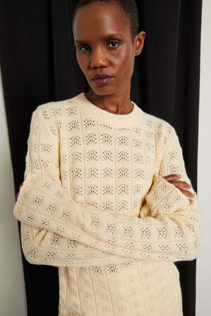 Maglia con motivo traforato Fashion Market