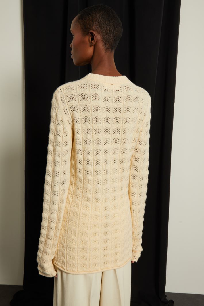 Maglia con motivo traforato Fashion Market