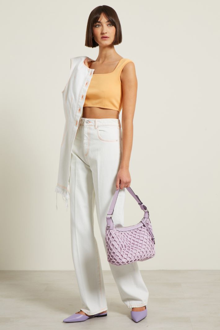 Crop top con scollo squadrato Fashion Market Crop top con scollo squadrato Fashion Market