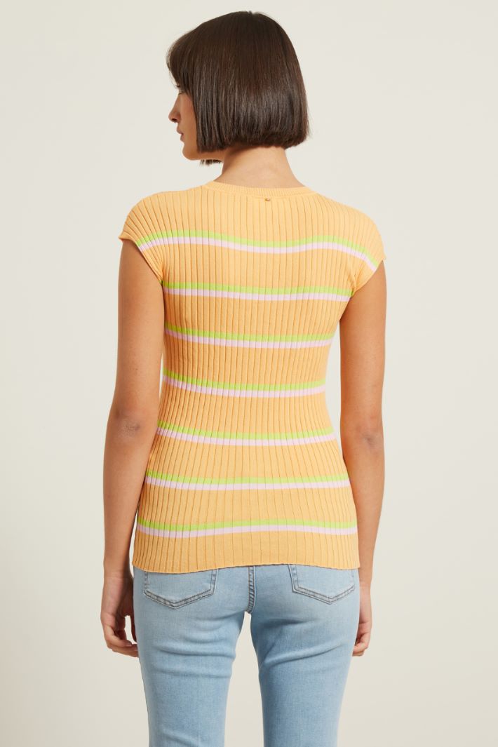 Top in cotone a coste Fashion Market