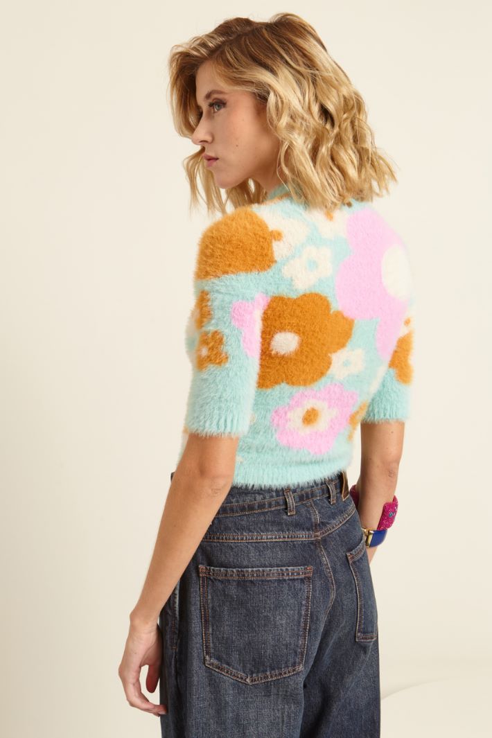 Maglia con intarsio floreale Fashion Market Maglia con intarsio floreale Fashion Market