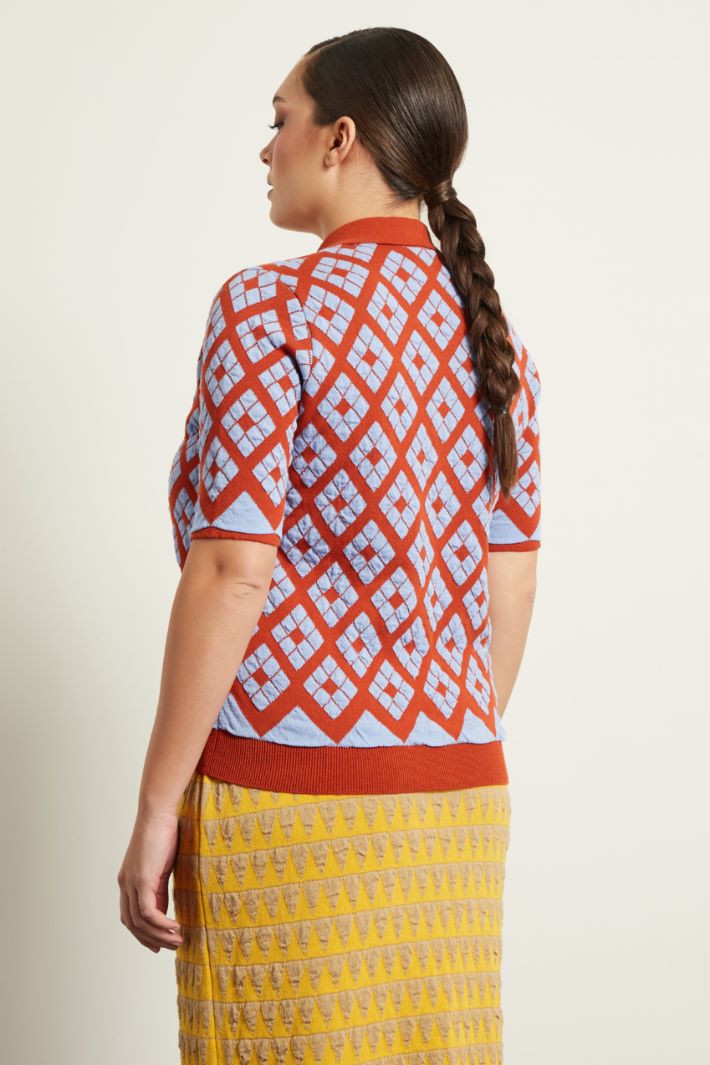 Maglia in cotone jacquard Fashion Market