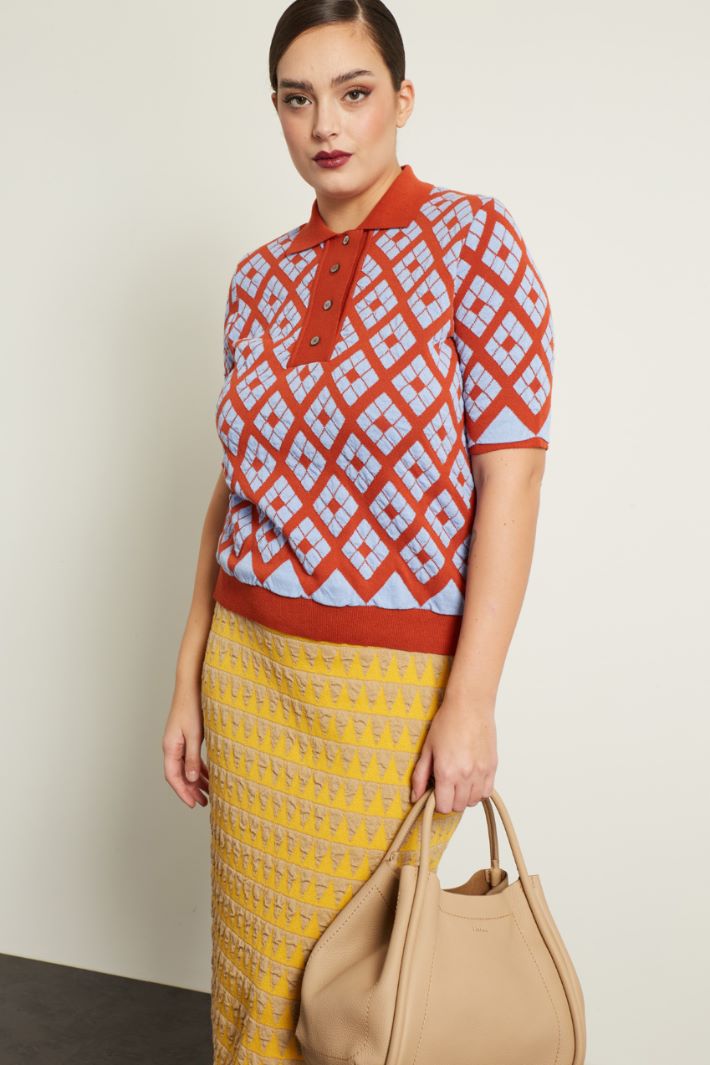 Maglia in cotone jacquard Fashion Market