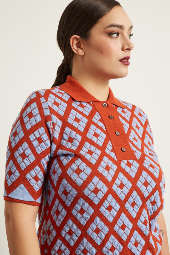 Maglia in cotone jacquard Fashion Market