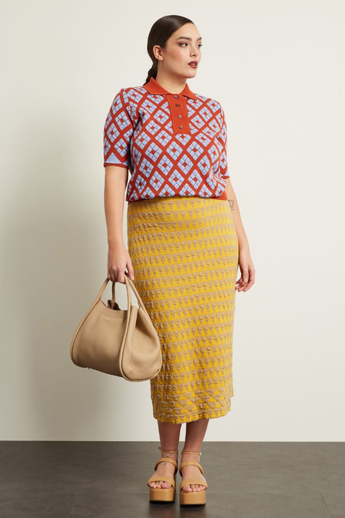 Maglia in cotone jacquard Fashion Market